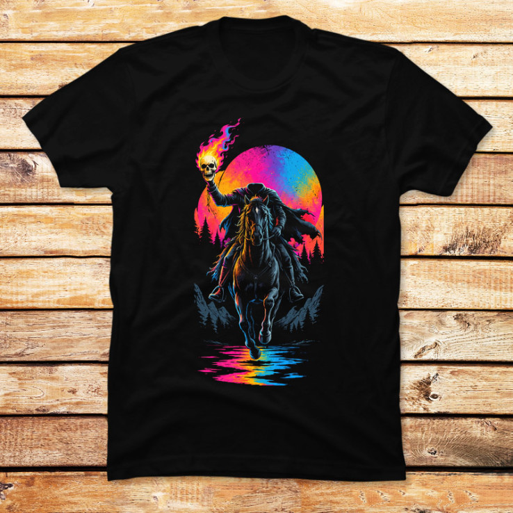 The Neon Headless Rider