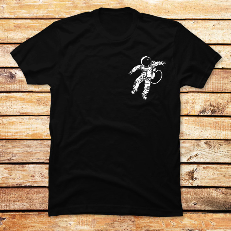 Small Astronaut Lost in Deep Space Gravity