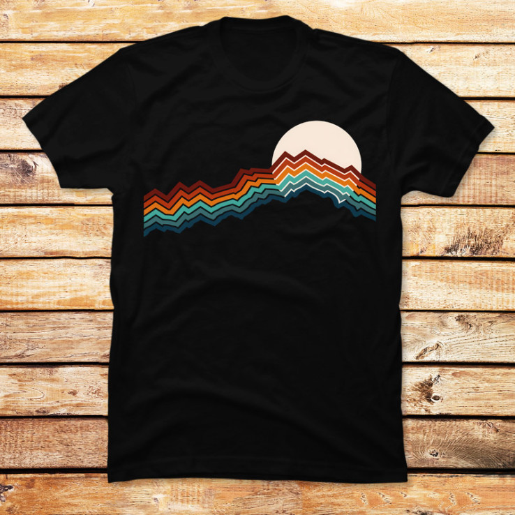 Sunset and mountain Patterns