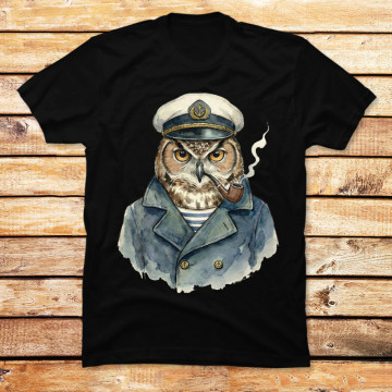 Captain Hoot Water Color