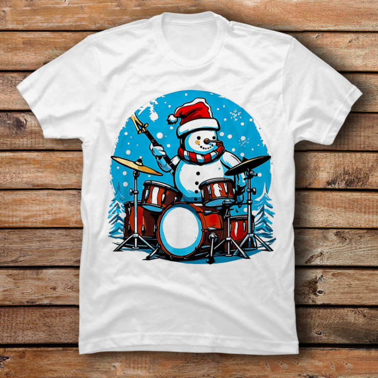 Christmas Drummer Drum Player