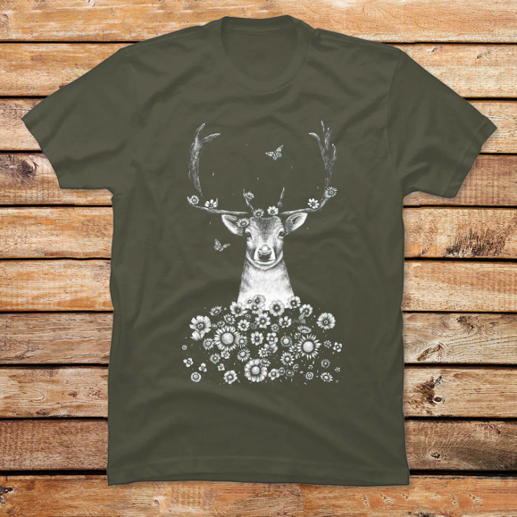 Deer in Flowers II