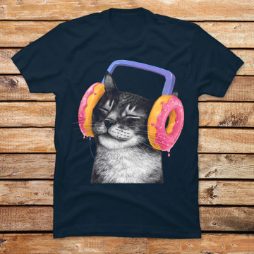 Cat with Headphones