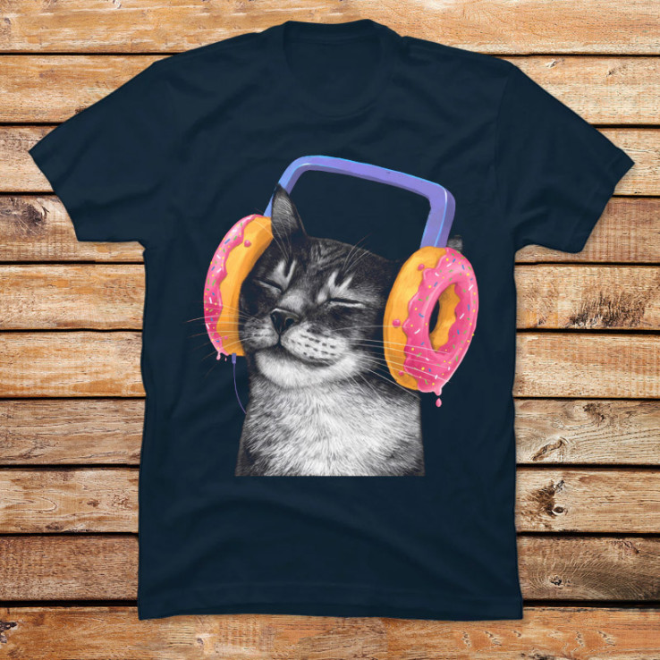 Cat with Headphones