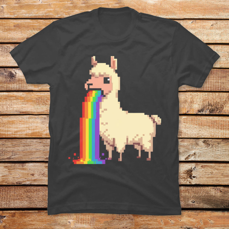 Rainbow Puke Llama