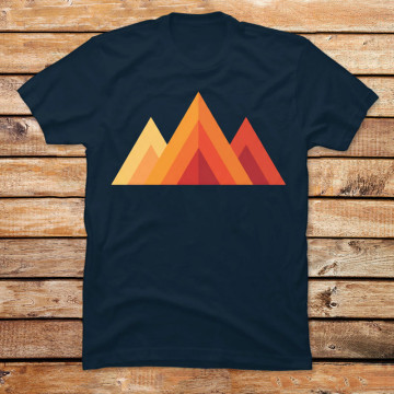 Mountain Sunset Geometric