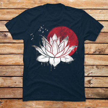 Lotus and red Moon