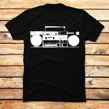 Vintage Ghetto Blaster Illustration