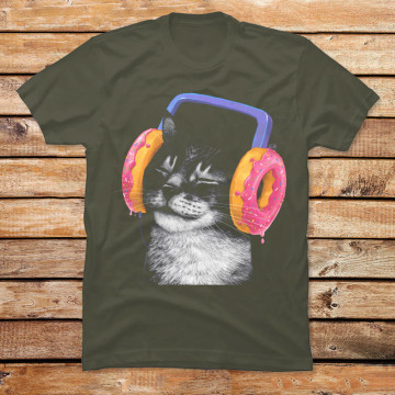 Cat with Headphones