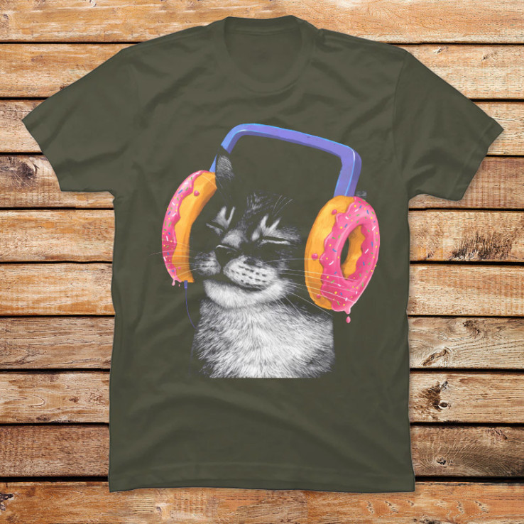 Cat with Headphones