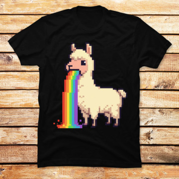 Rainbow Puke Llama