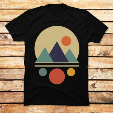 Retro Geo Landscape II