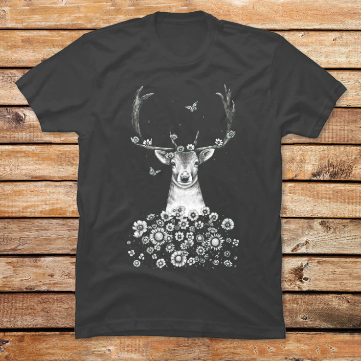 Deer in Flowers II