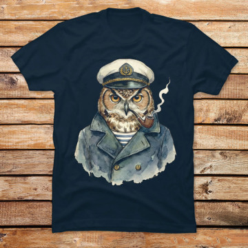 Captain Hoot Water Color