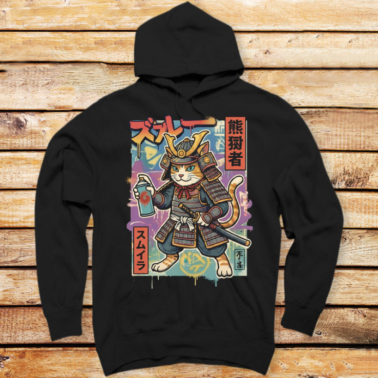 Graffiti Samurai Neko