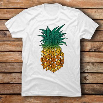 Geometric Golden Pineapple