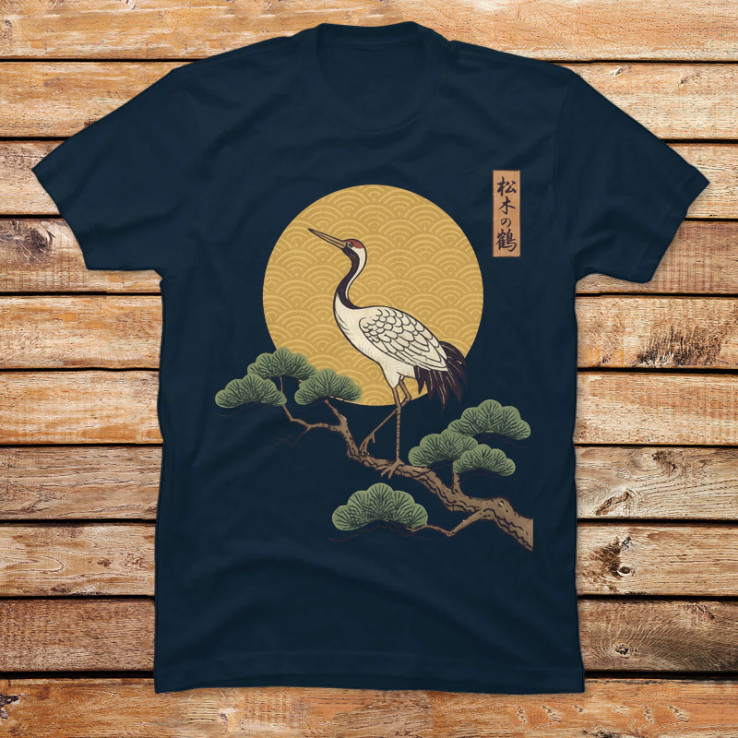 Pine Crane Ukiyo-e