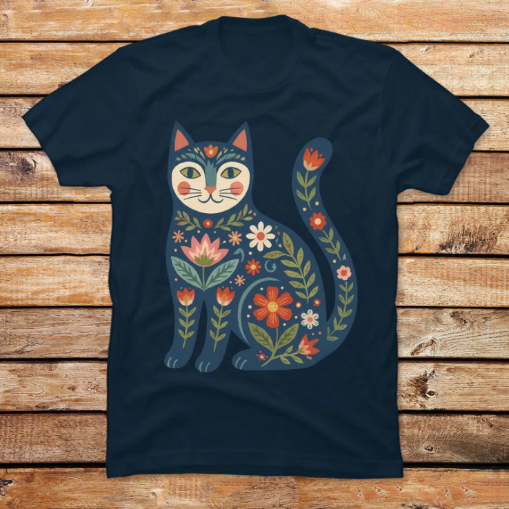Folk Art Cat