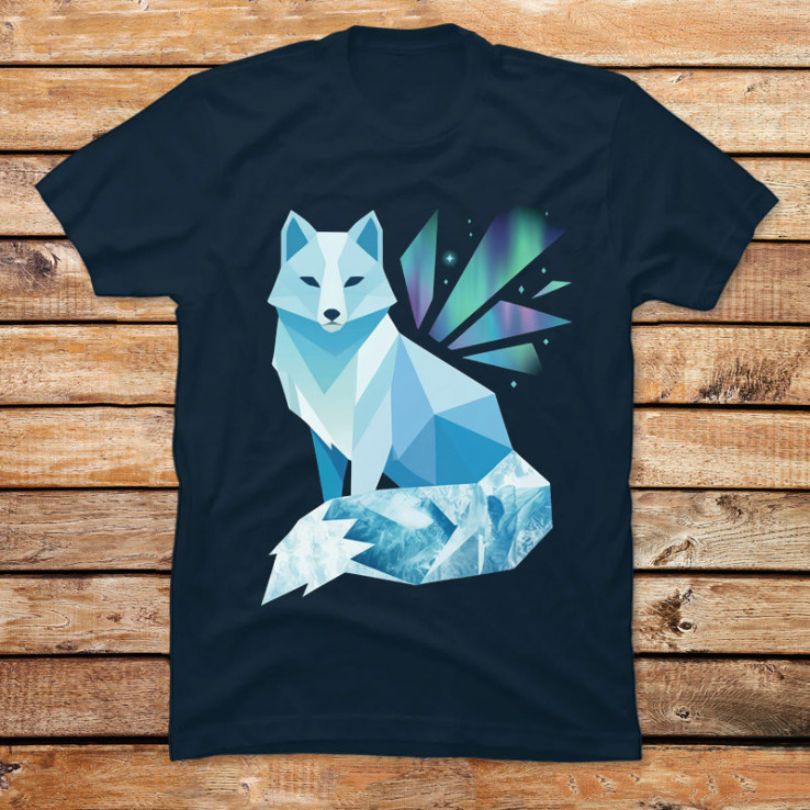 Prismatic Aurora Fox