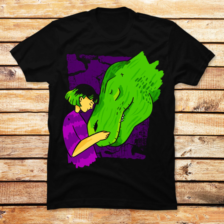 Girl And Her Dinosaur