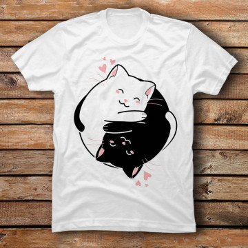 Kawaii Yin and Yang Kitties