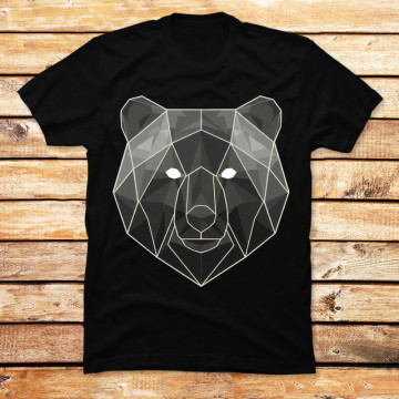 Geometric Bear Head