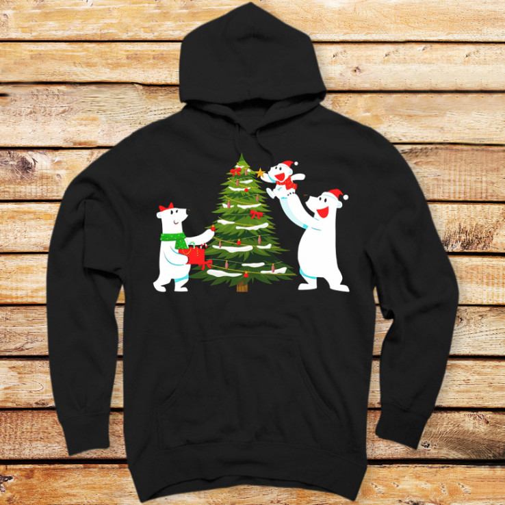 Polar Bear Christmas Family