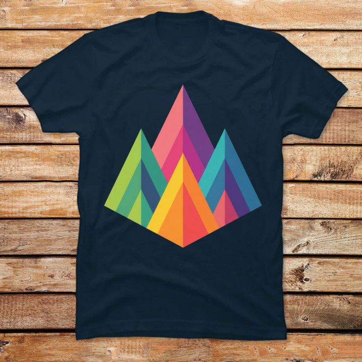 Colorful Mountain Peaks