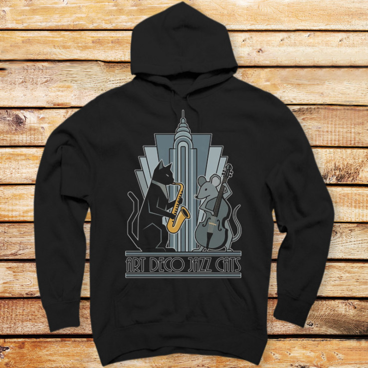 Art Deco Jazz Cats