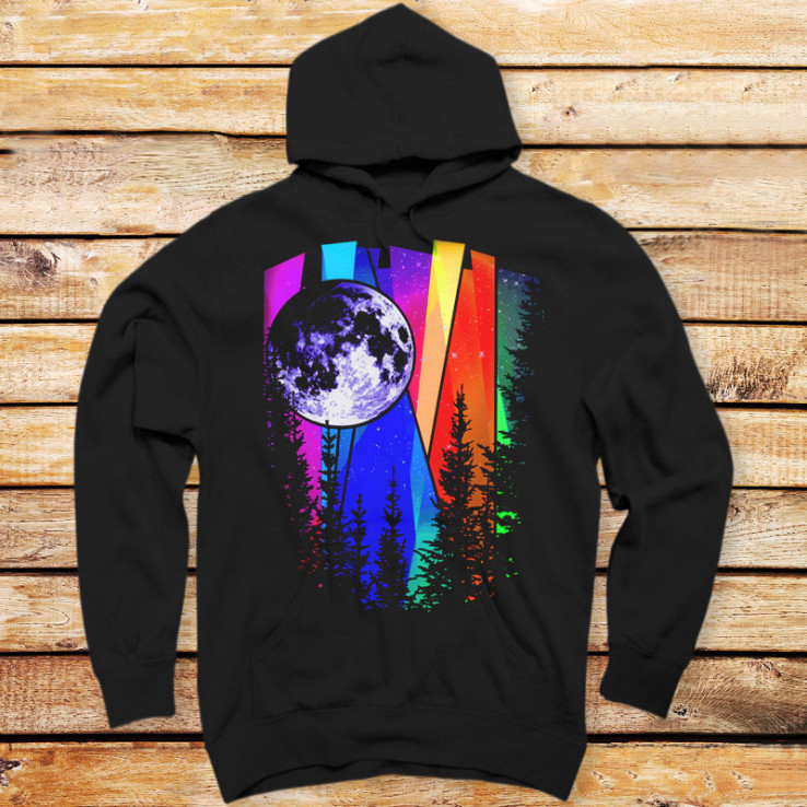 Northern Lights Moon