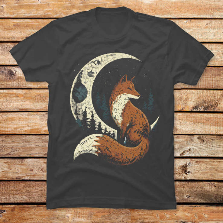 Forest Fox & Moon