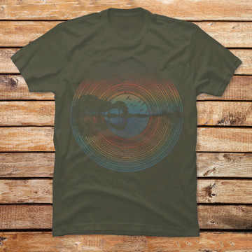 Nature Guitar Sunset Record