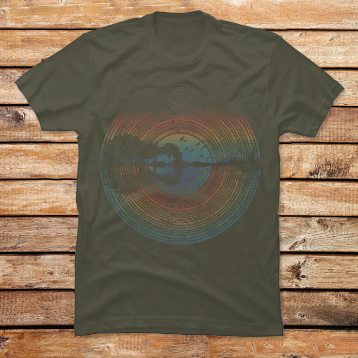 Nature Guitar Sunset Record