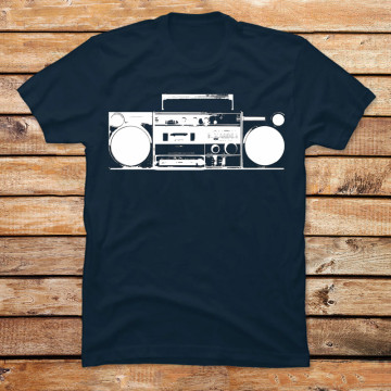Vintage Ghetto Blaster Illustration