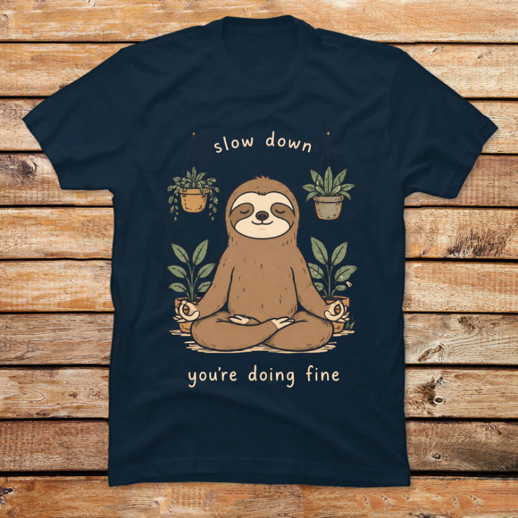 Slow Down Zen Sloth