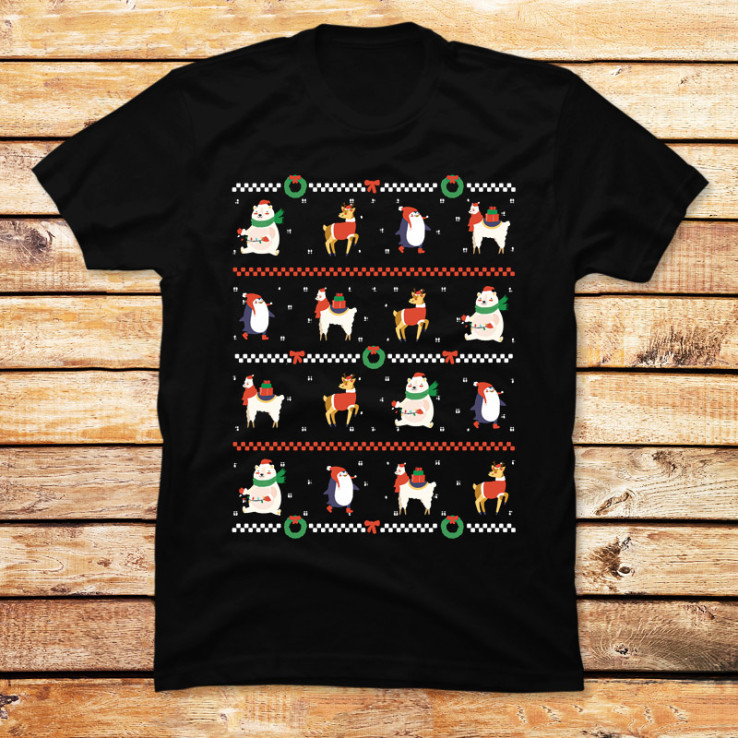 Xmas Animals Retro