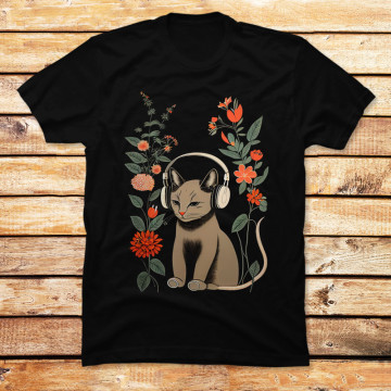 Floral Feline Vinyl