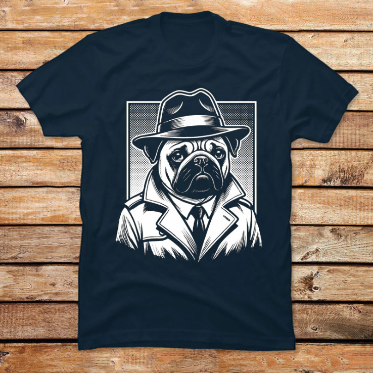 Pug Noir Detective