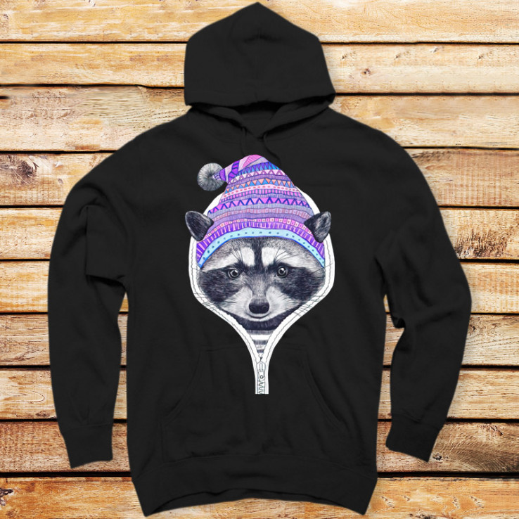 Winter Raccoon Purple II