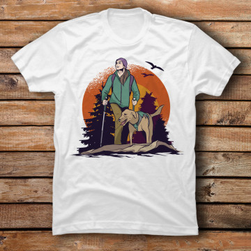 HikingDogForestTshirt_t-shirt