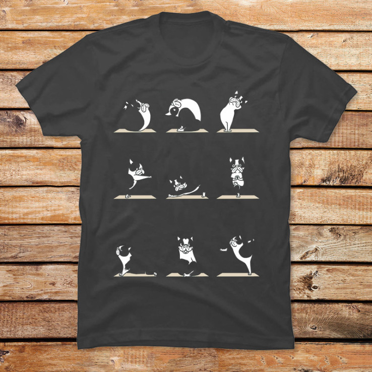 Boston Terriers Yoga