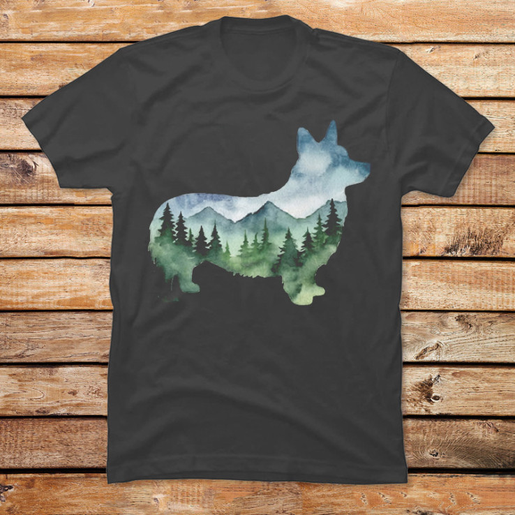 Mountain Corgi Silhouette