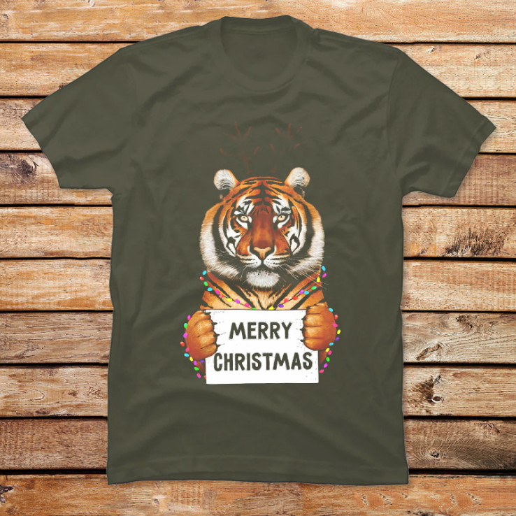 Tiger in Christmas