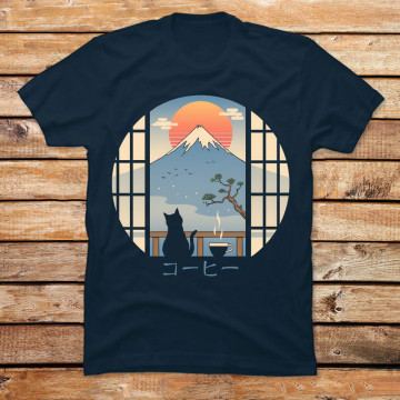 Coffee Cat in Mt. Fuji