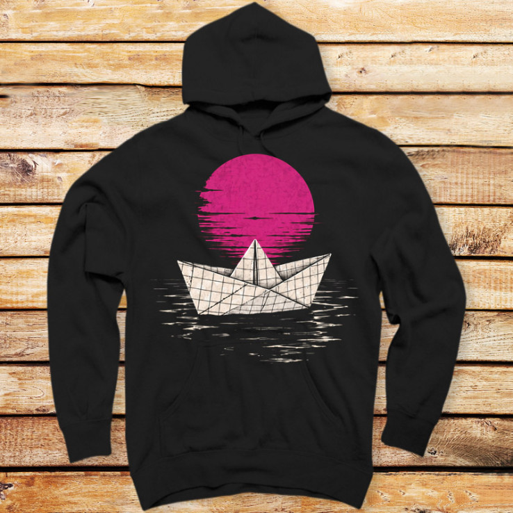 Retro Origami Sunset