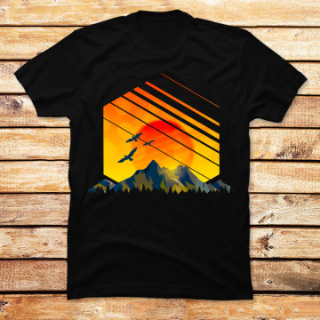 Geometric Sunset