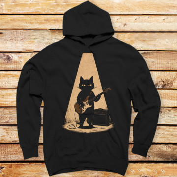 Midnight Guitar Cat
