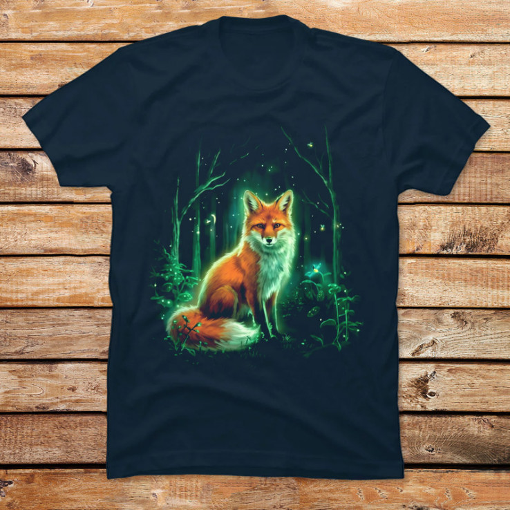 Glowing Forest Fox
