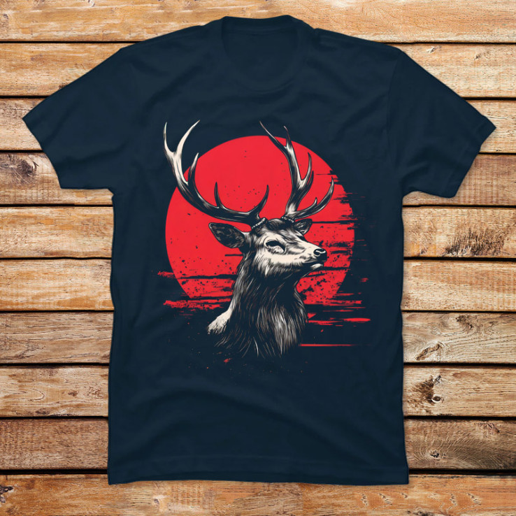 Red Moon Deer