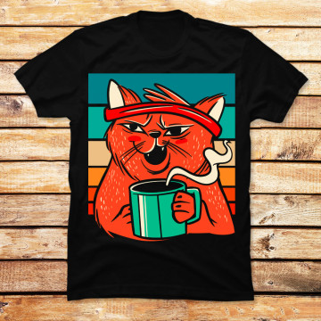 Coffe Cat Morning